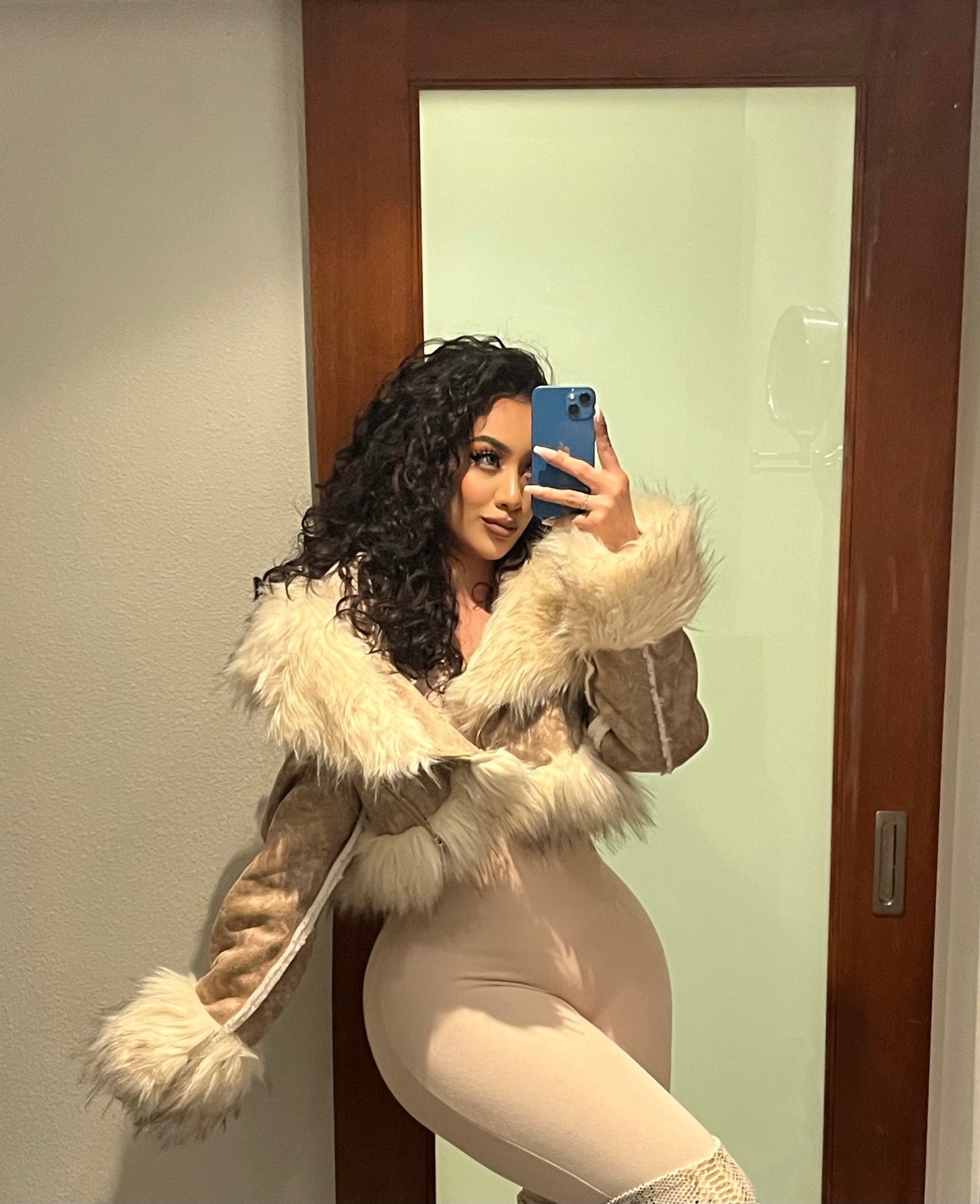 JLO Faux Fur Jacket