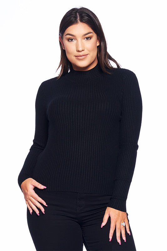 Whitney Long Sleeve Top-Black Curve