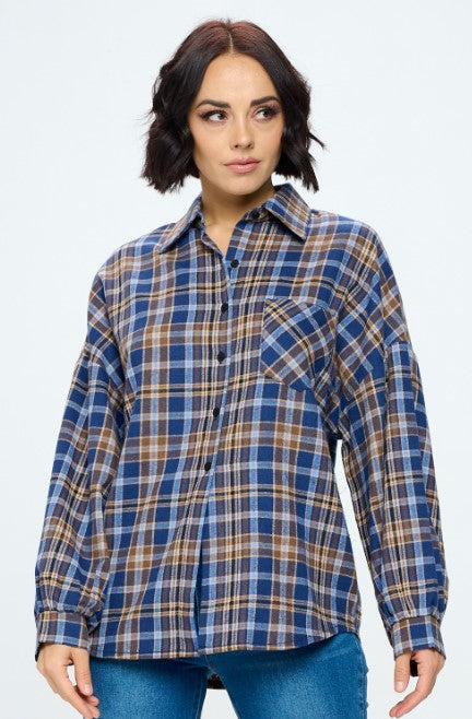 Blue Plaid Flannel