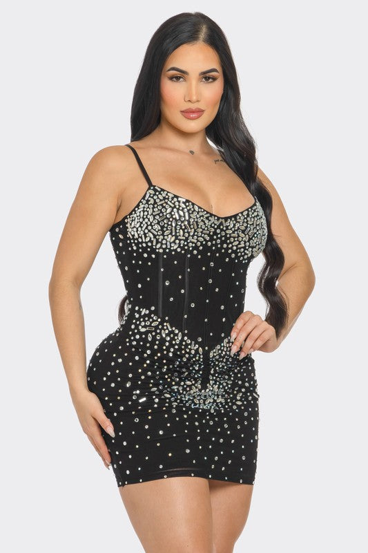 Stacy Rhinestone Dress