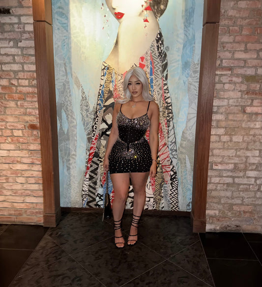 Stacy Rhinestone Dress